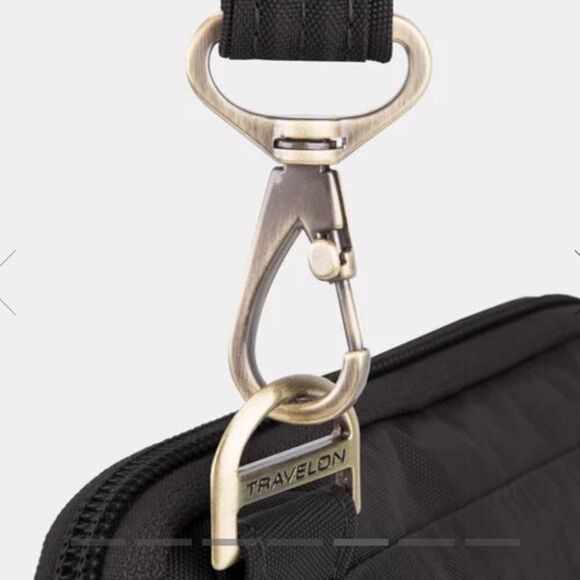 Travelon Anti-Theft Signature Quilted Slim Pouch Crossbody Purse - Picture 8 of 16